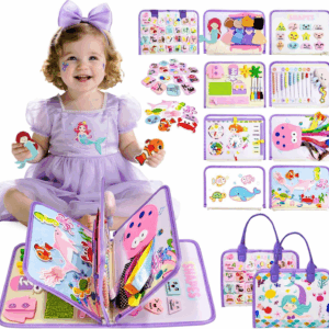 Mermaid Toddler Busy Board Montessori Toy for Girls